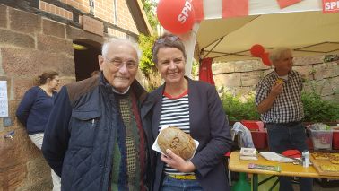 Landrat a. D. Prof. Dr. Kurt Kliem mit Landrätin Kirsten Fründt